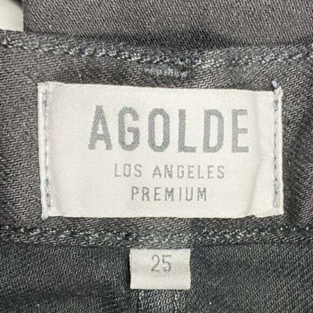 Agolde Jamie High Rise Classic Ripped Knee Jean Womens Size 25 - Picture 4 of 7